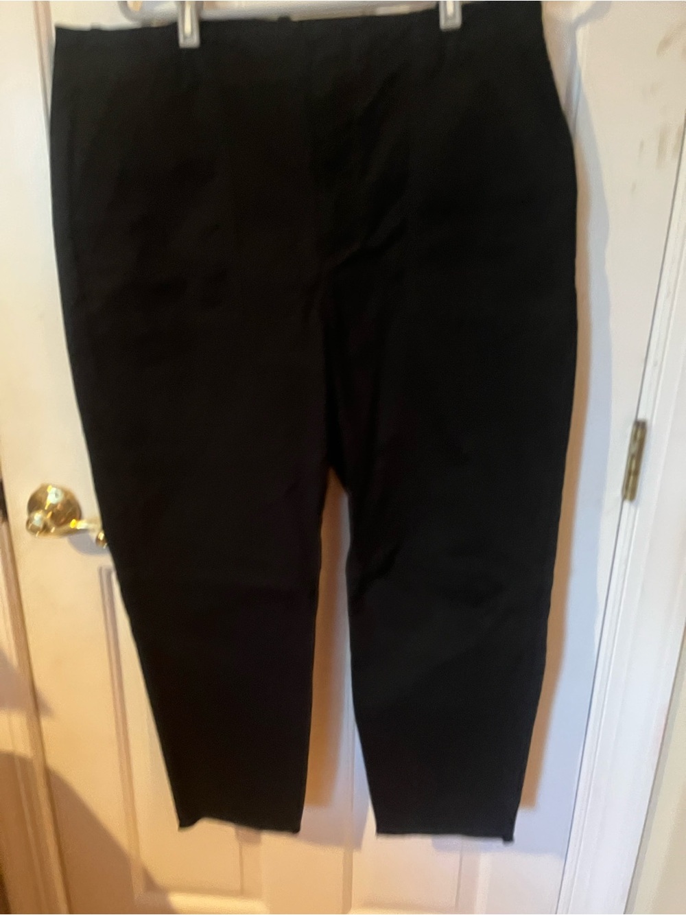 Banana Republic Black Cargo Crop Pants Petite 16 Utility Stretch